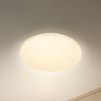 Lampa sufitowa LED Luminus, CCT, Ø 34 cm, biała, gwieździste niebo