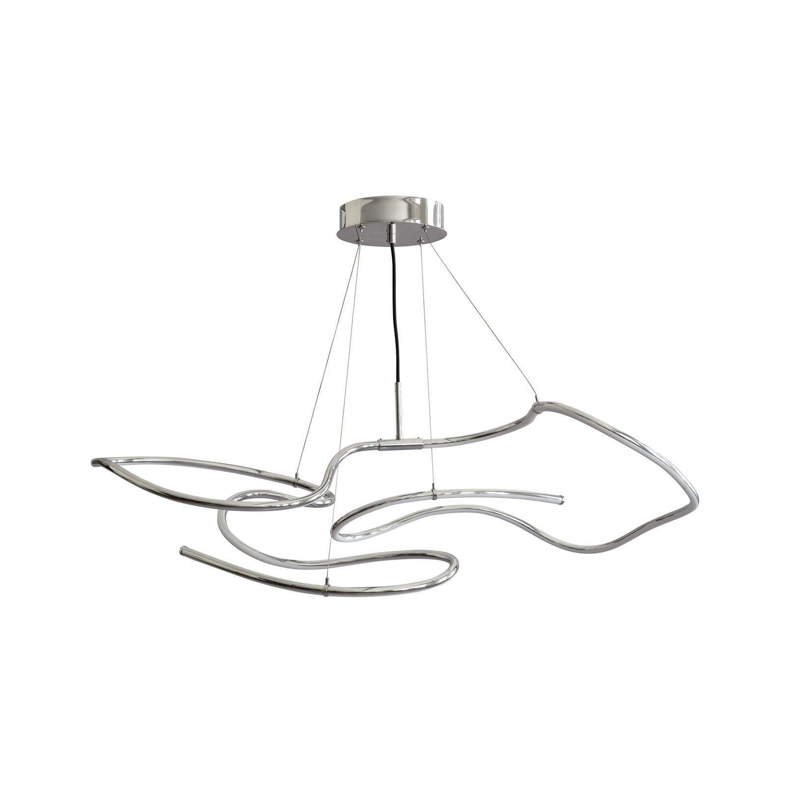 Ghost LED-hengelampe, 116 cm, krom - 101 Copenhagen