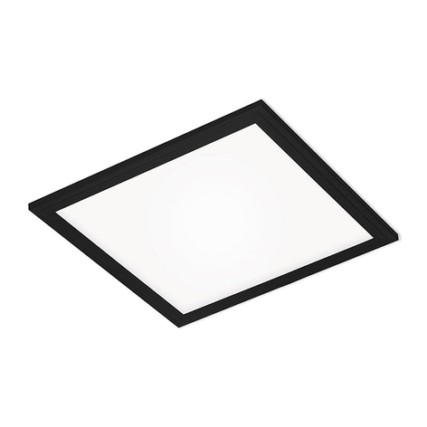 LED-Panel Simple, schwarz, ultraflach, 30x30cm