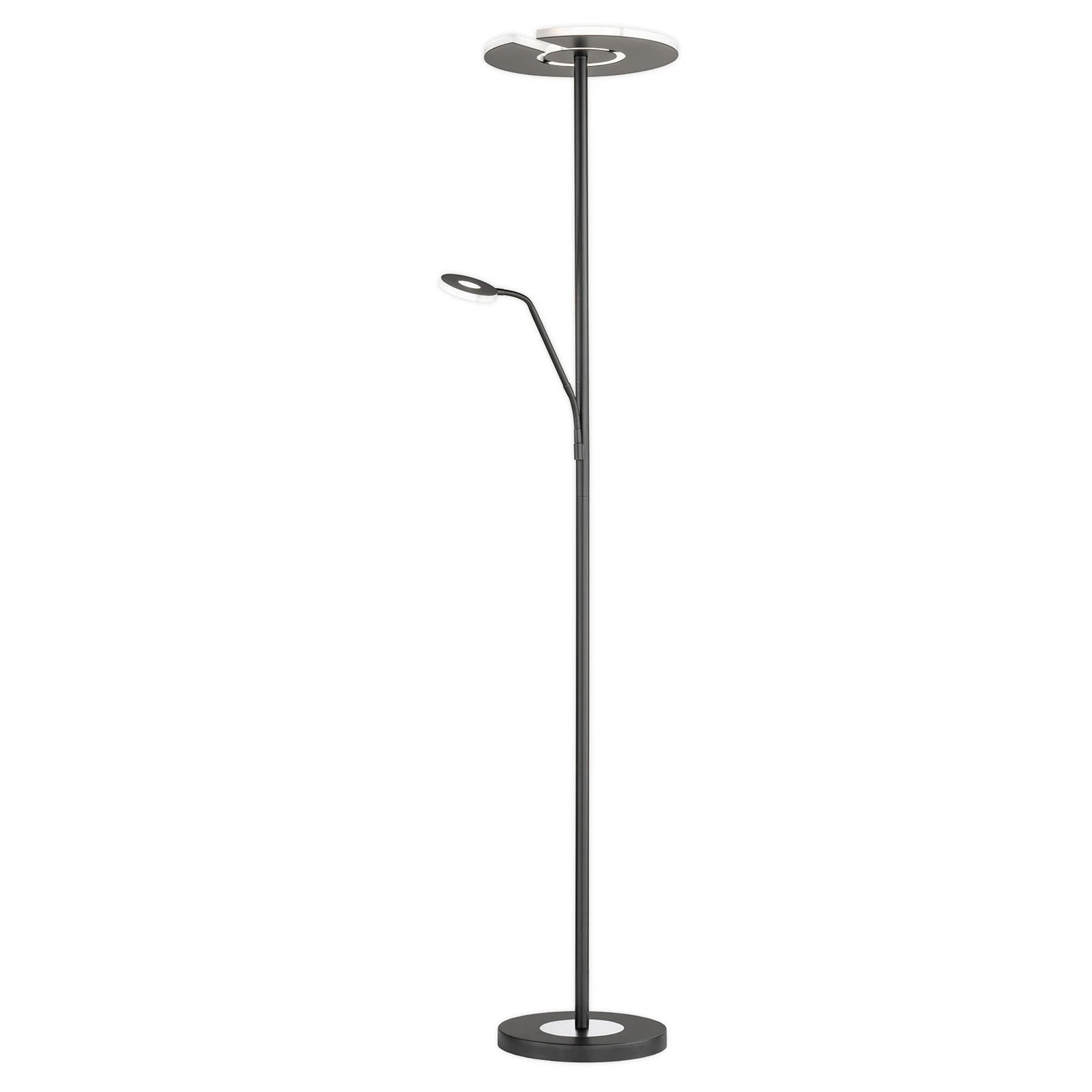 LED grindų šviestuvas "Dent", juodas, 180 cm, CCT, 2 lemputės
