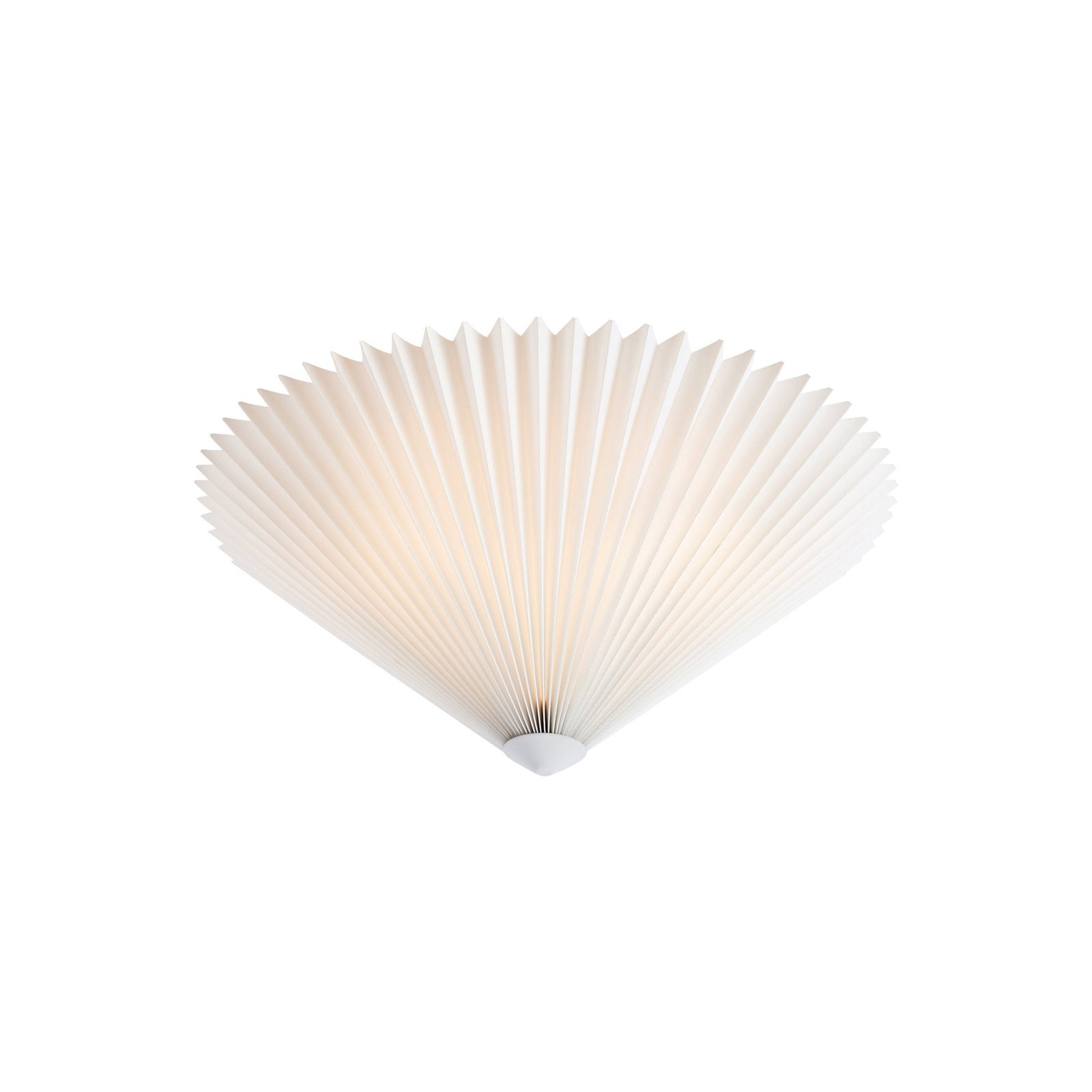Plisado plafondlamp, wit, Ø 50 cm
