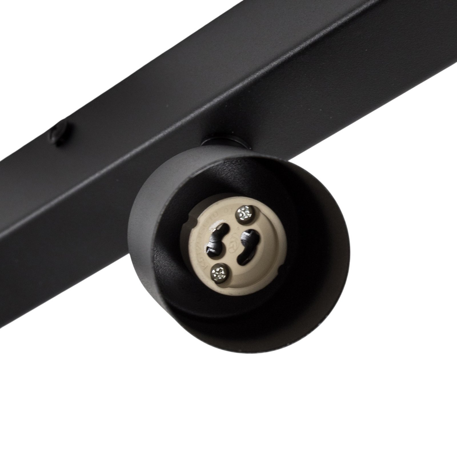 Plafondspot Top, zwart, 127 cm, 6-lamps, metaal, GU10 Plafondspot Top, zwart, 127 cm, 6-lamps, metaal, GU10