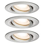 Paulmann Nova LED-Einbauspot, dimmbar, IP65, Eisen