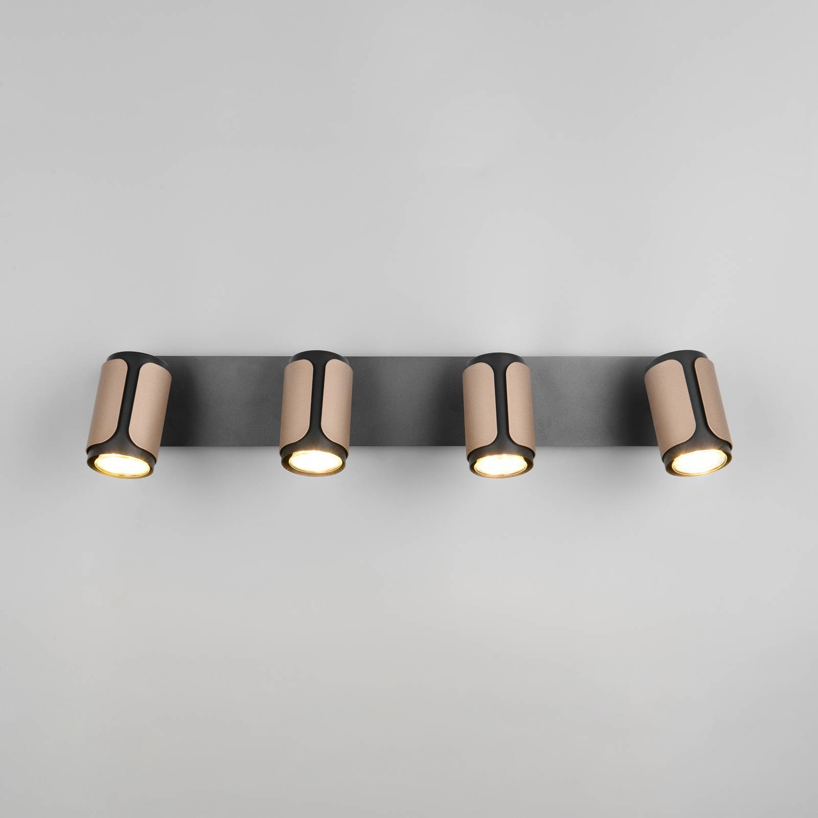 Deckenstrahler Gillan, coffee, 4-flammig, Metall, GU10 günstig online kaufen