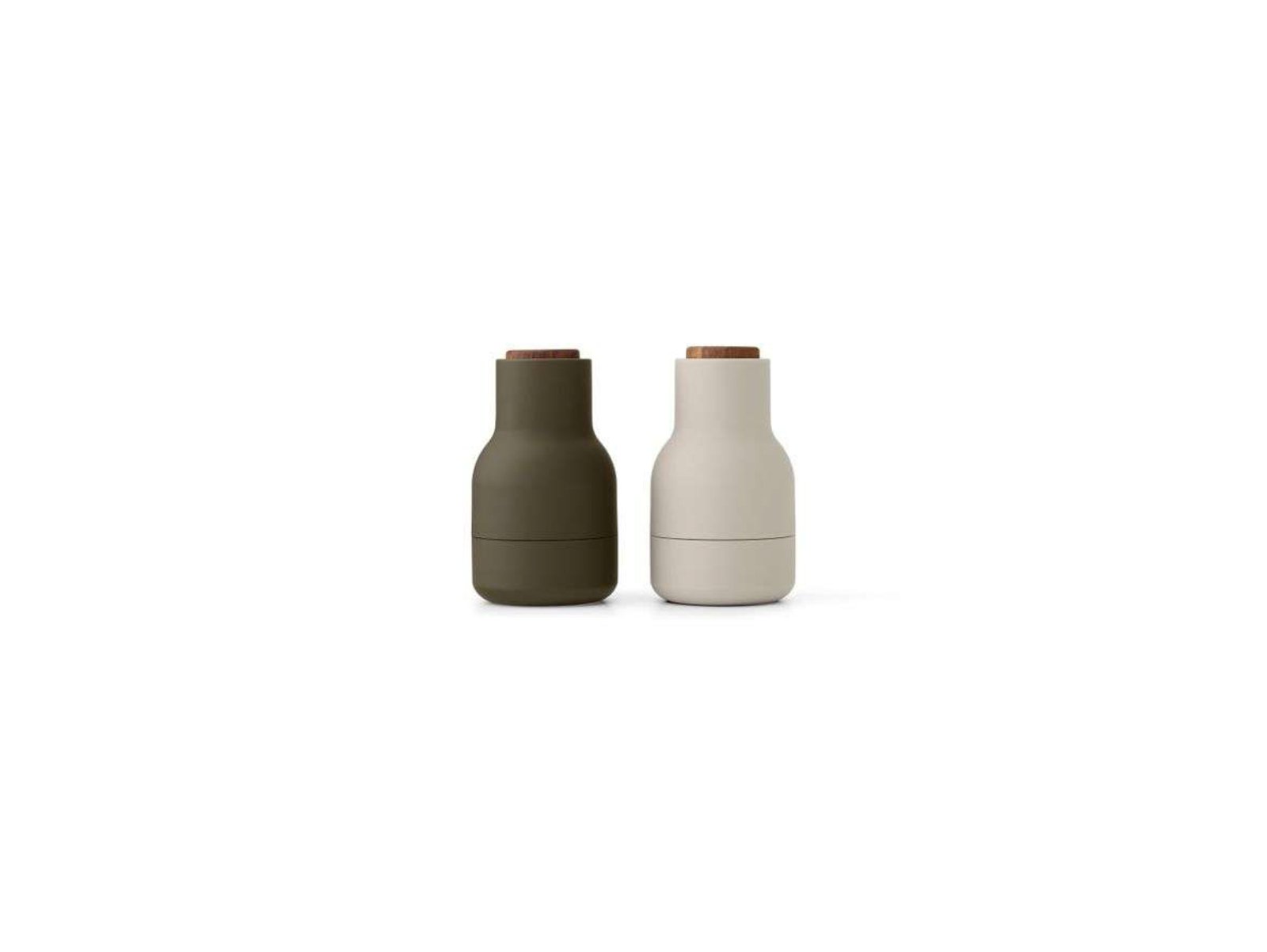 Bottle Mlýnek na koření Small H11,5 Green/Béžové 2-pack - Audo Copenhagen