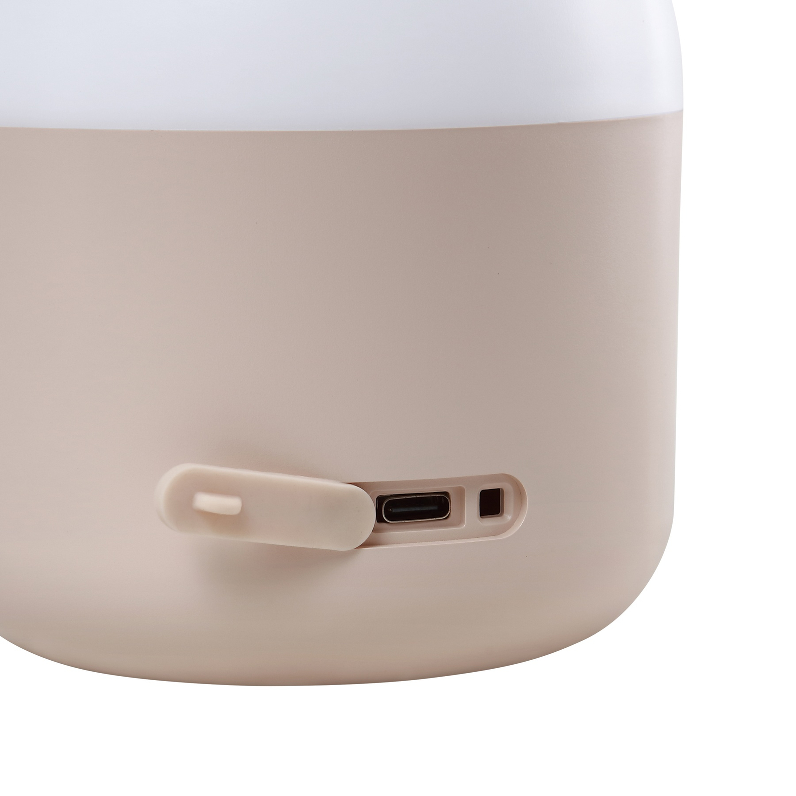 Lindby LED oppladbar utendørs bordlampe Isaline, beige, dimbar