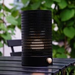 Dyberg Larsen LED namizna svetilka na baterije Mesh, črna, višina 20 cm