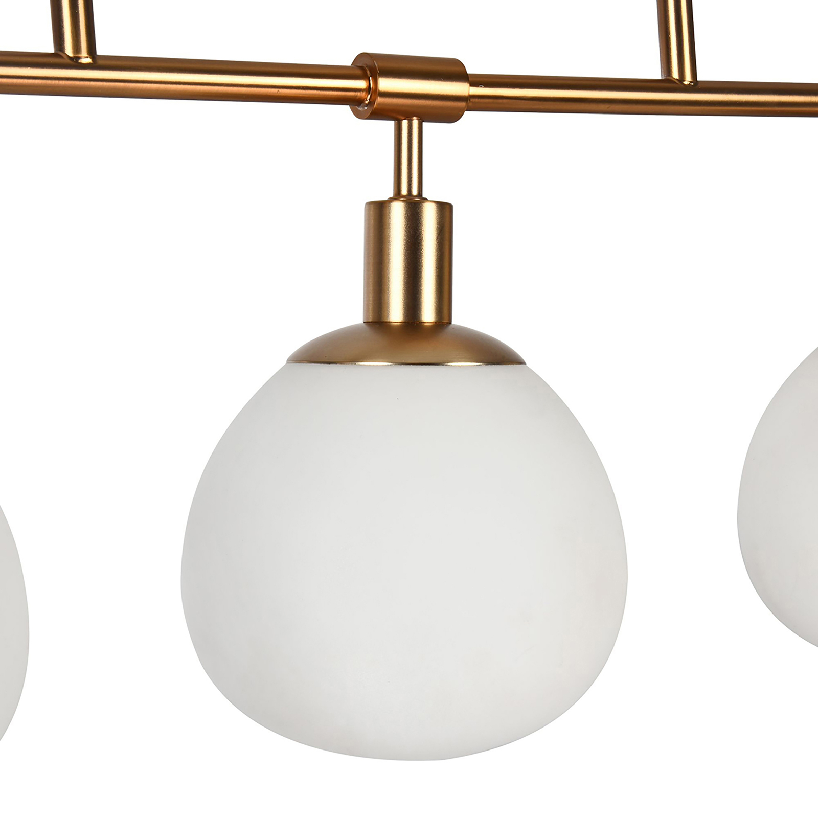 Maytoni Erich hanging light 5-bulb brass/white