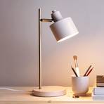 Dyberg Larsen Ocean bordslampa, beige, höjd 43 cm, metall