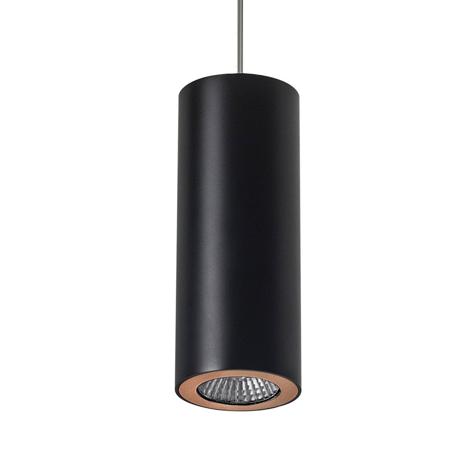 Pipe - 1 Light Slim Deckenanhänger Schwarz Gold 68 cm GU10 - Leds-c4