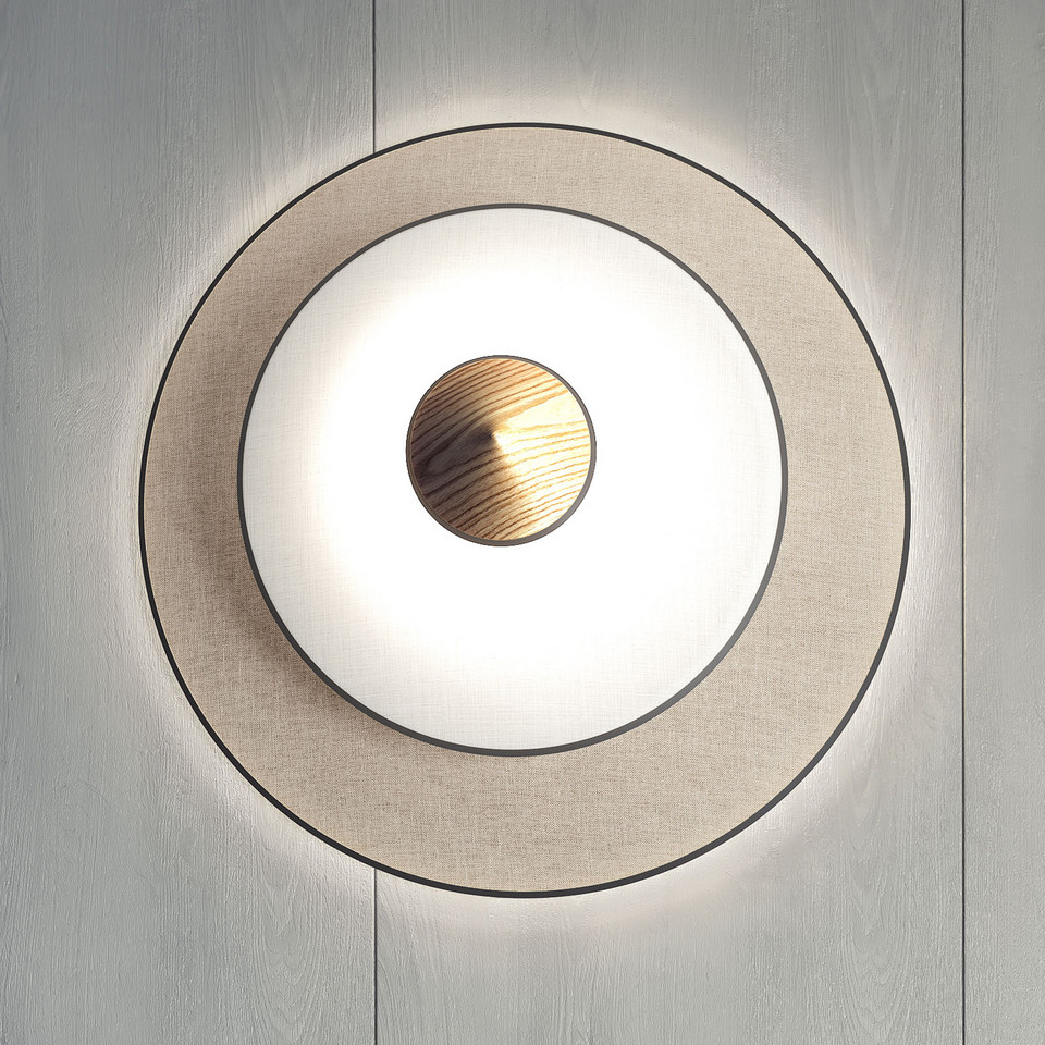 Forestier Cymbal Vägglampa S Neutral, beige från Forestier