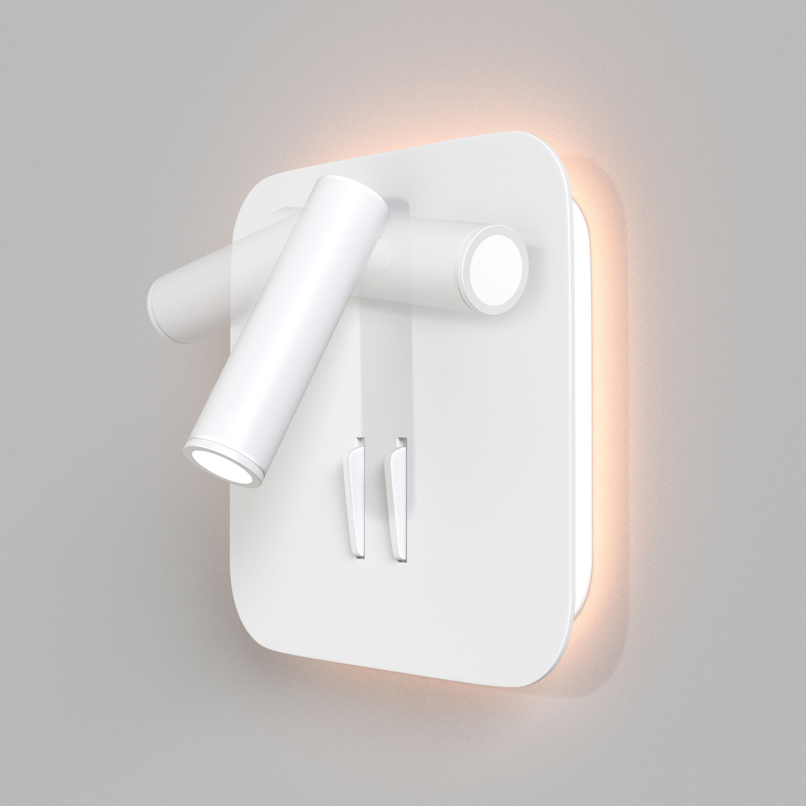 Maytoni iOS 176 LED wandlamp, hoekig, wit