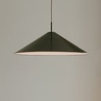 New Works LED rippvalgusti Brolly, Ø 70 cm, must, alumiiniumist