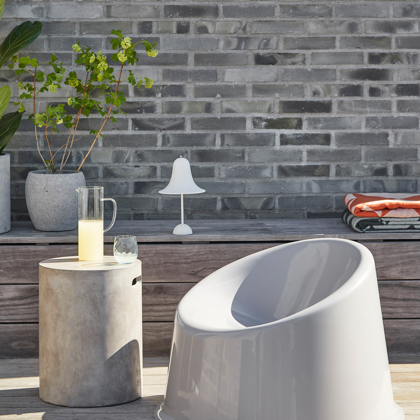 Pantop Portable Lanmpe de Table Matt White - Verpan