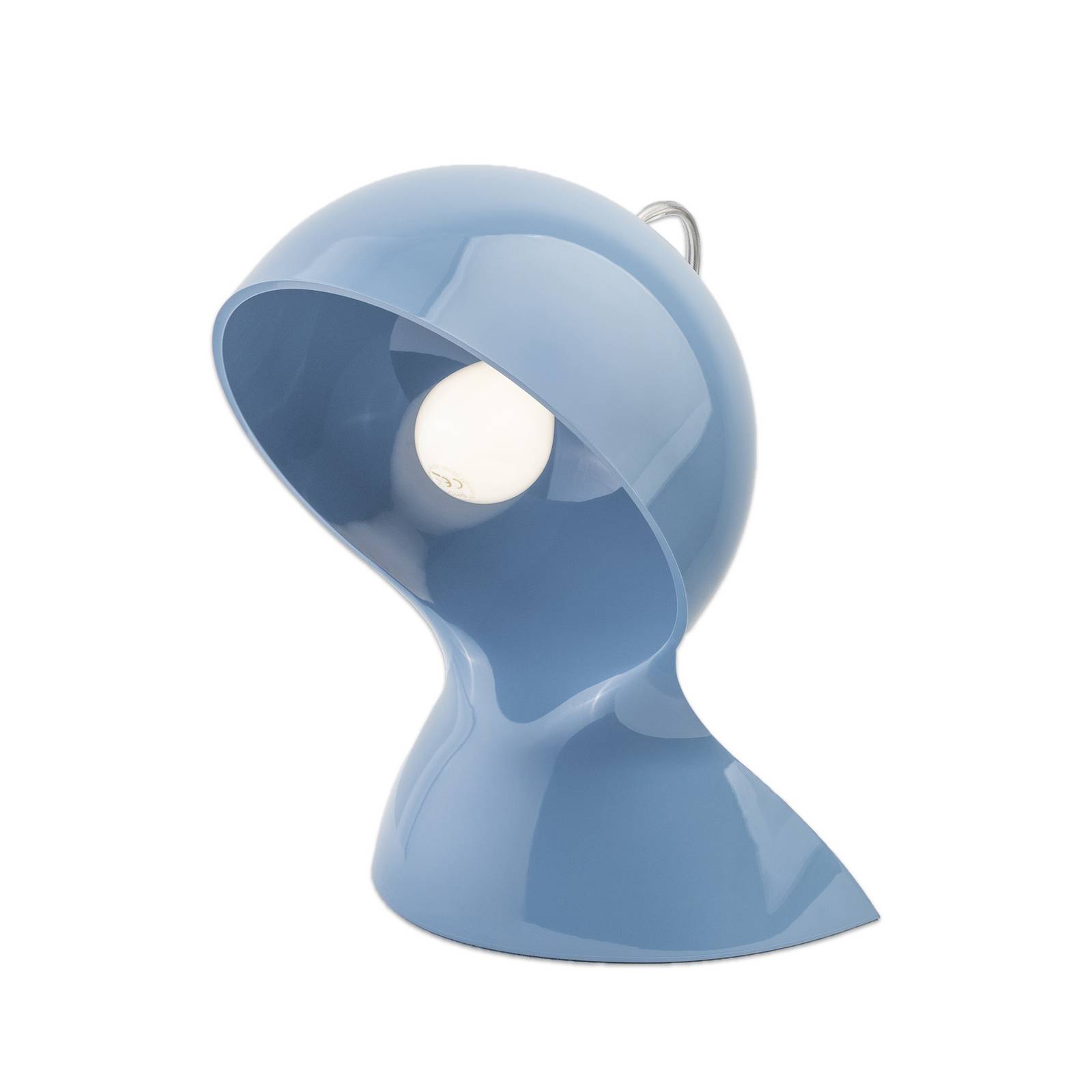 Artemide Tischleuchte Dalú, hellblau, Höhe 26 cm, Kunststoff