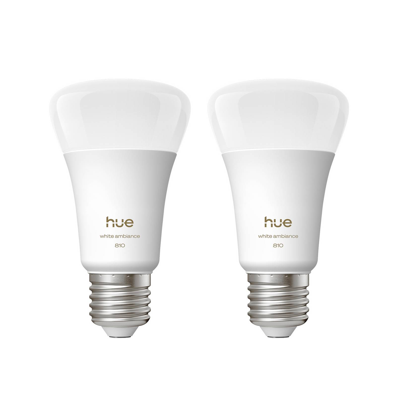 Philips Hue White Ambiance Smart E27 LED, 6 W 810 lm CCT 2er