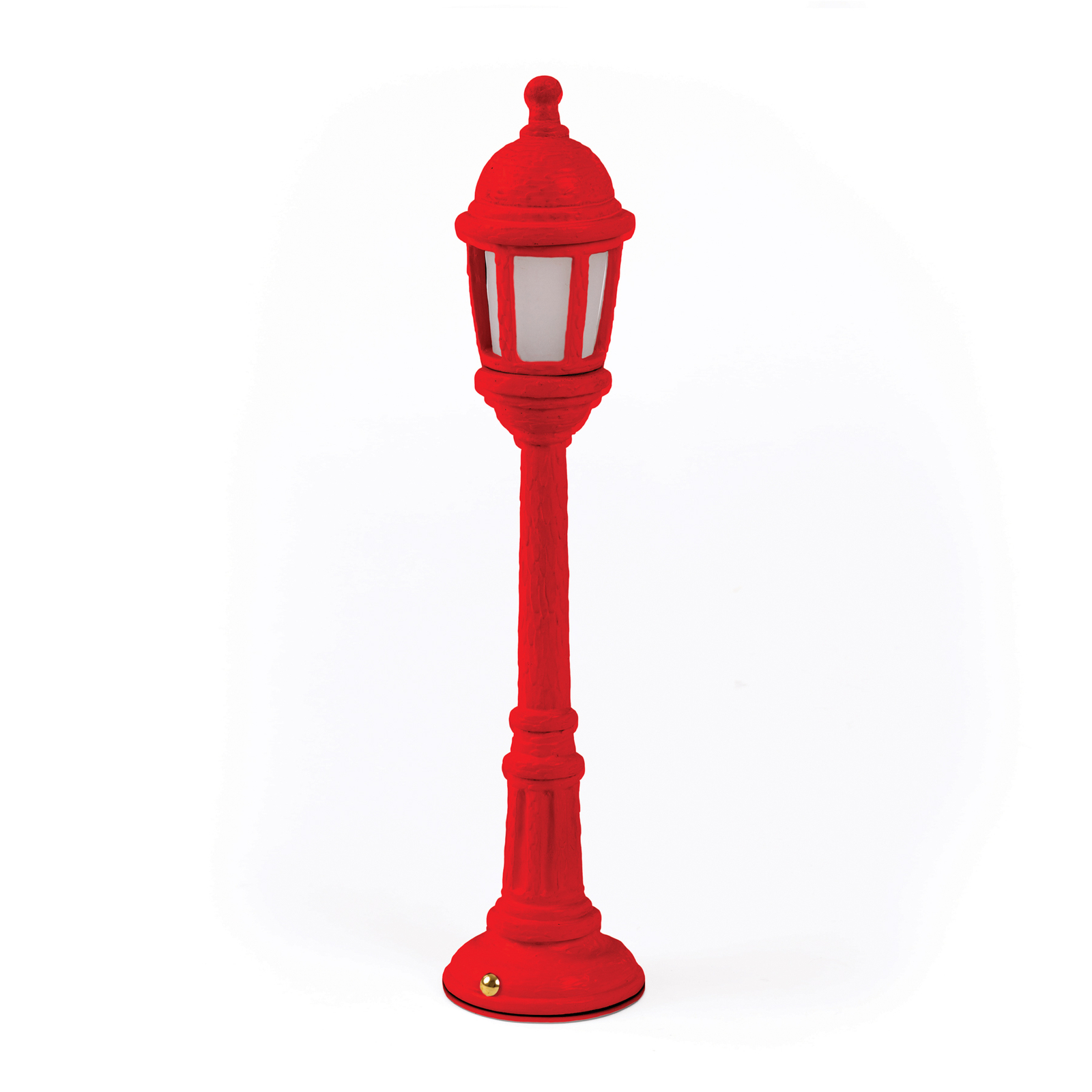 LED-ulkokoristevalaisin Street Lamp akku, punainen