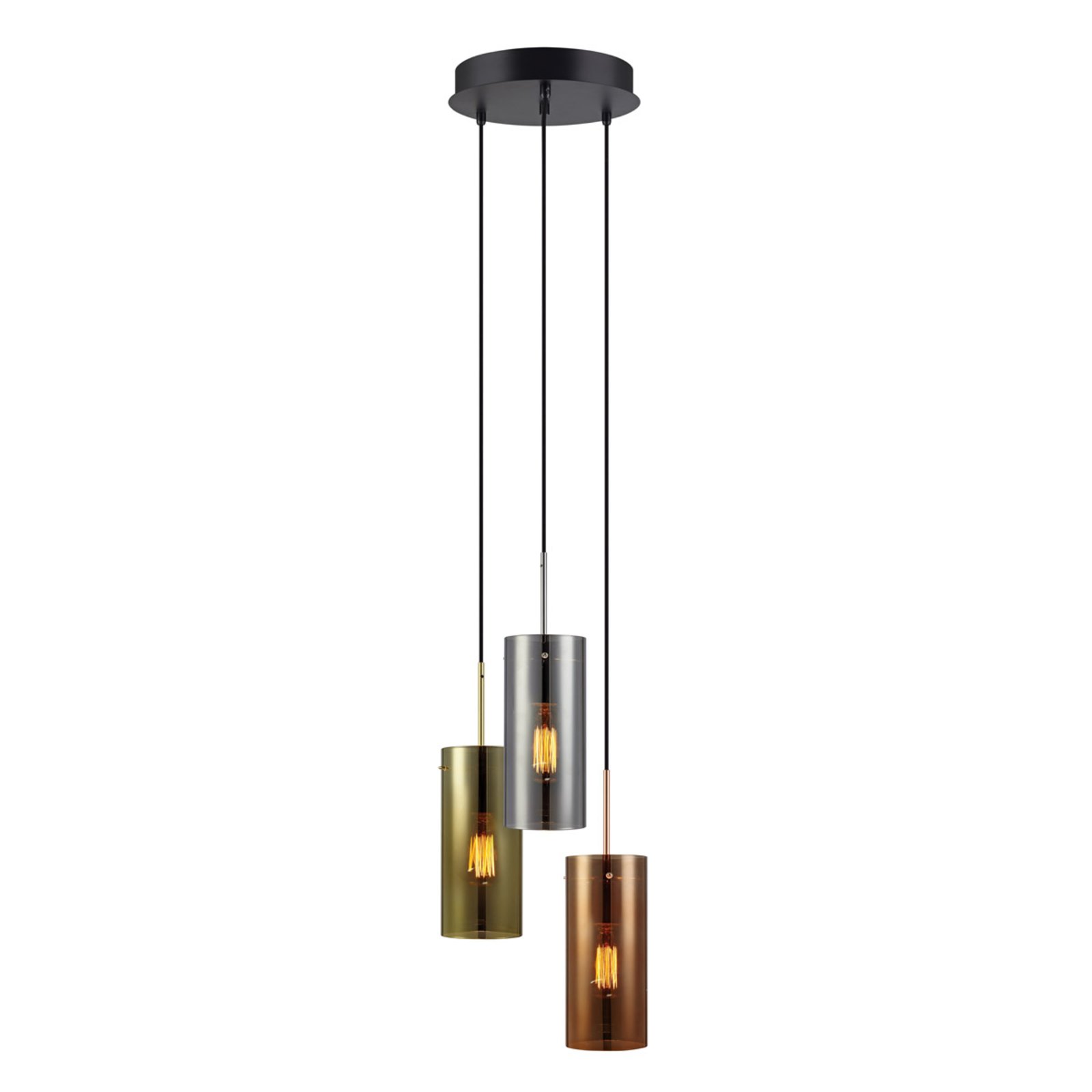 Storm - висяща лампа с три светлини в комбинация от цветове