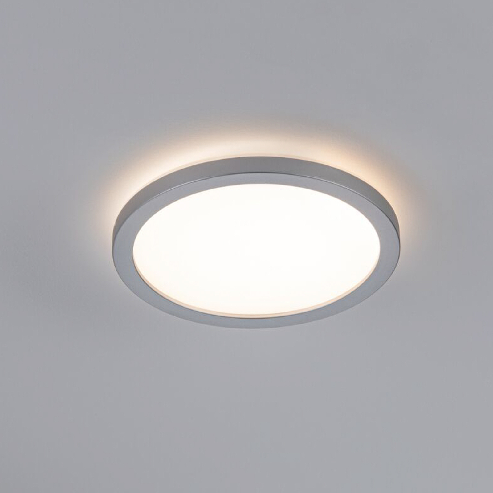 Paulmann Atria Shine LED-Panel chrom matt Ø 19cm