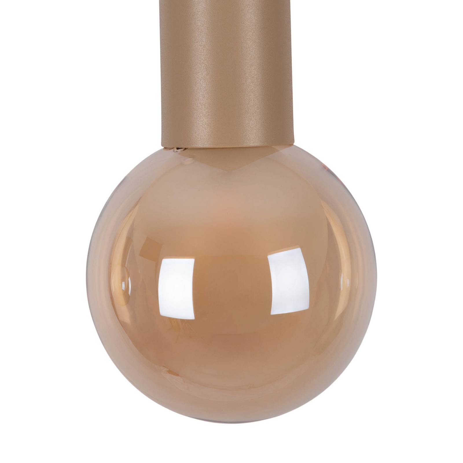 Hängeleuchte Donika, 3-flammig, Glas, braun, amber, G9 günstig online kaufen