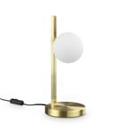 Stolová lampa IDEAL LUX Binomio, mosadz, výška 38 cm, kov