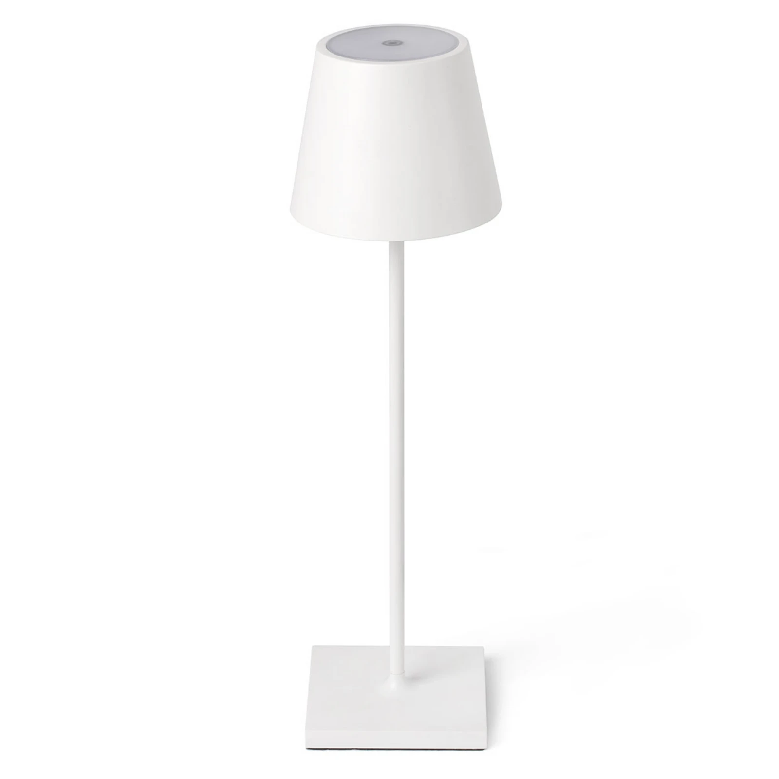LED tafellamp Toc met USB-lader, IP54, wit