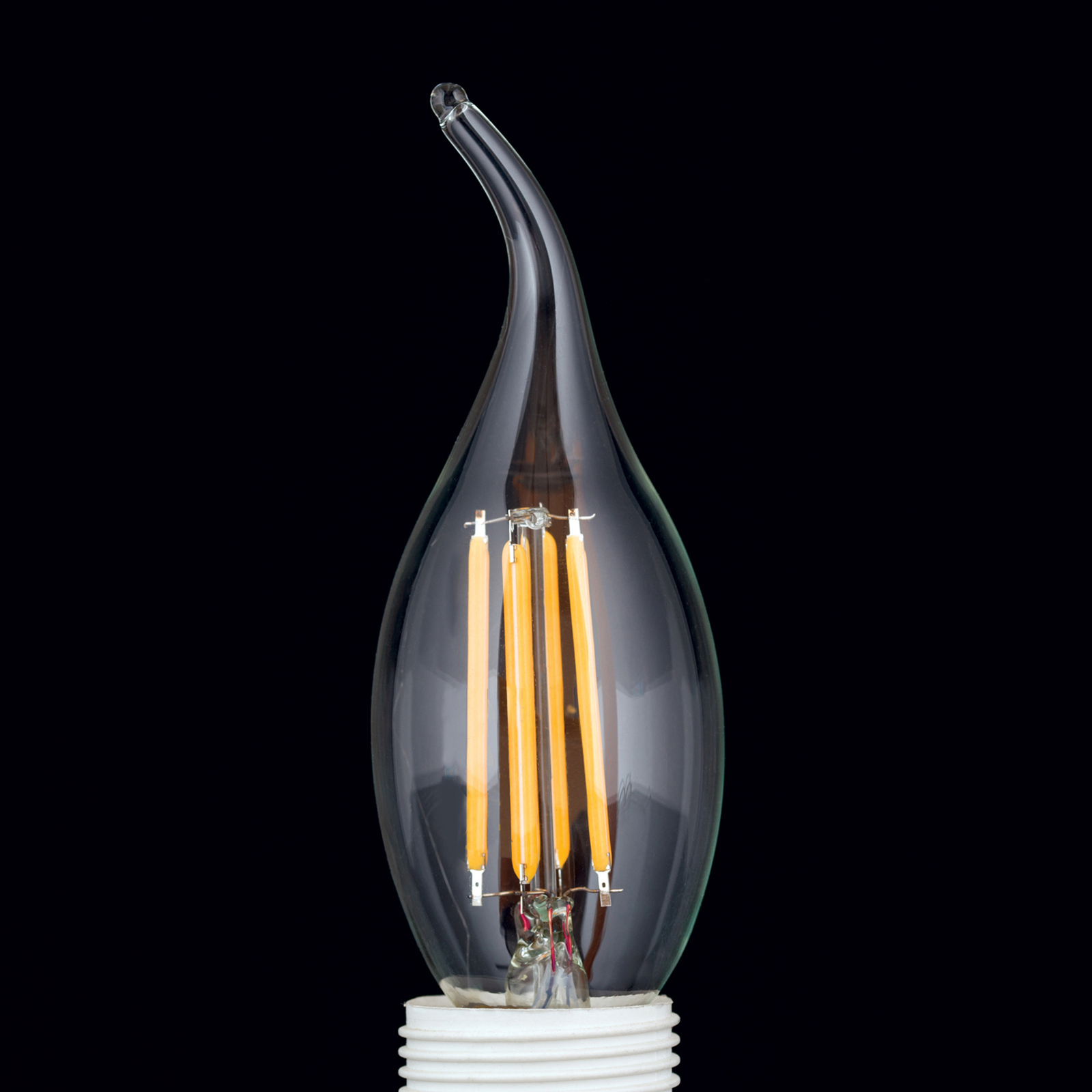 LED-Kerze E14 4,5W Filament 827 Windstoß dimmbar