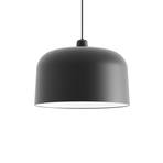 Závesné svetlo Luceplan Zile čierne matné, Ø 40 cm