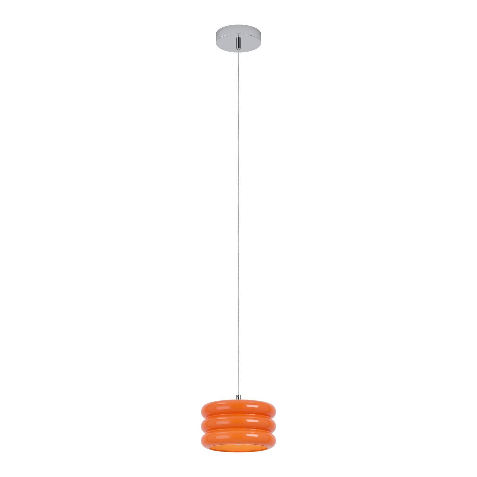Hängeleuchte Tortora, orange, Ø 20 cm, Glas, E27