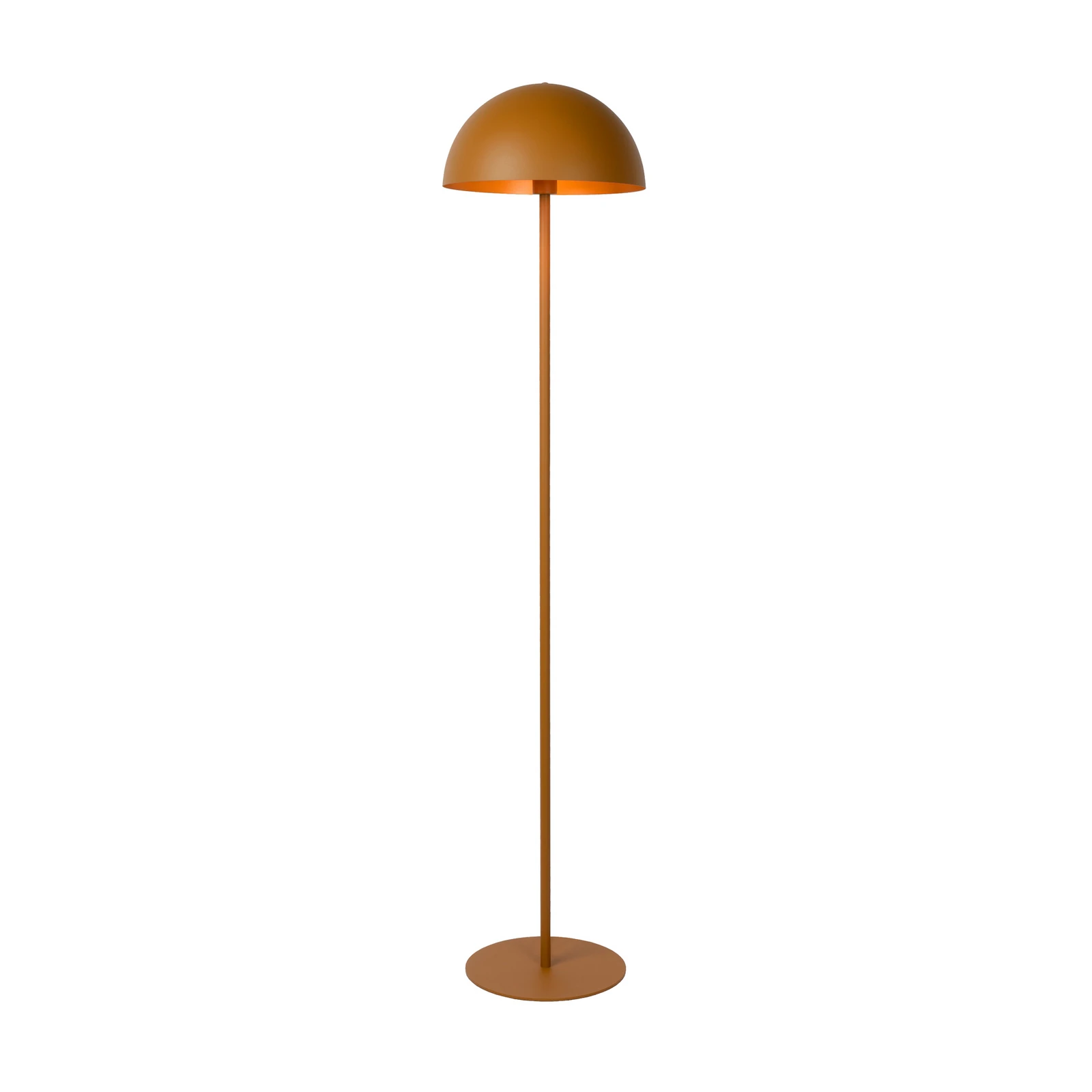 Stehleuchte Siemon aus Stahl, Ø 35 cm, ockergelb