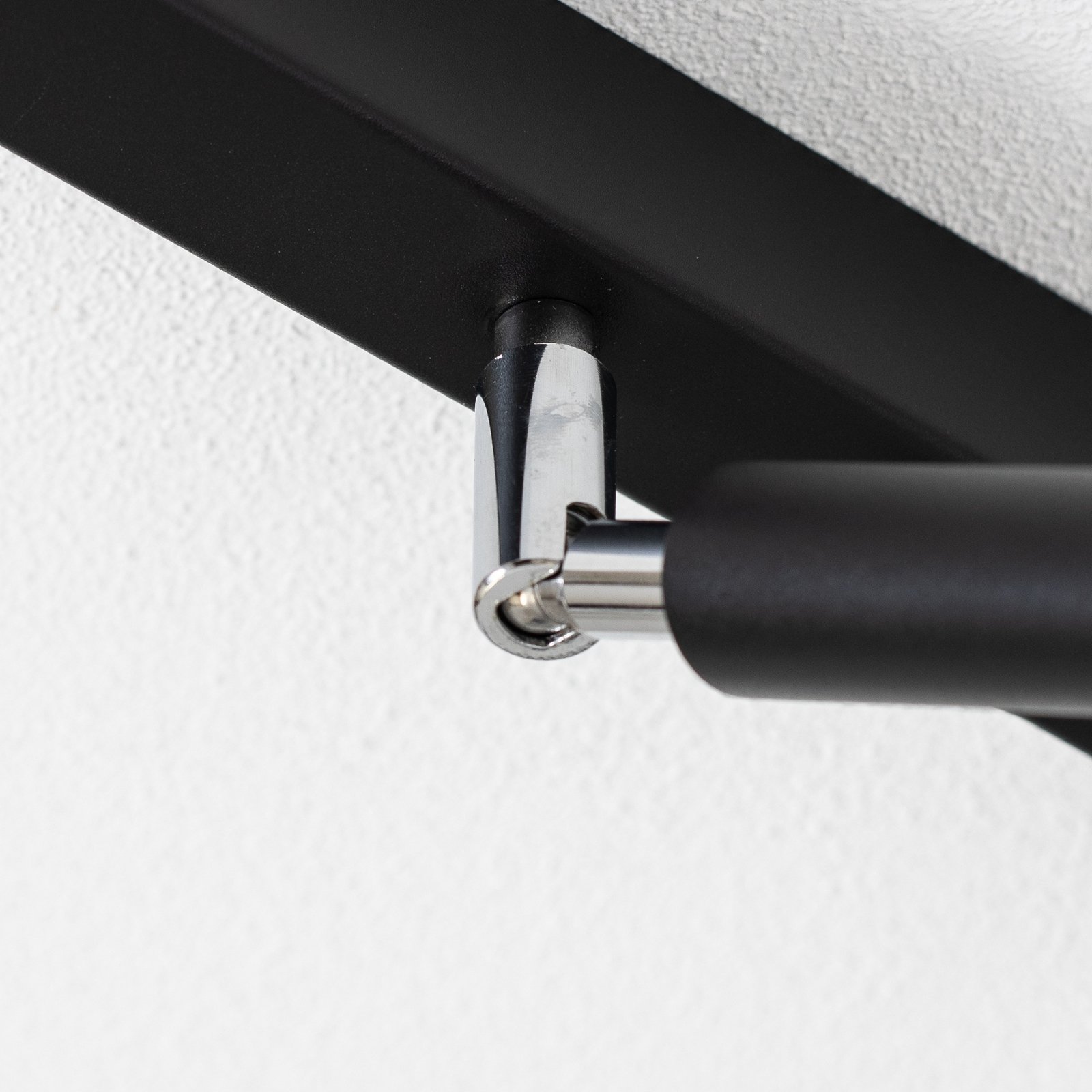 Euluna Nicanor spot da soffitto nero/cromo 2 luci