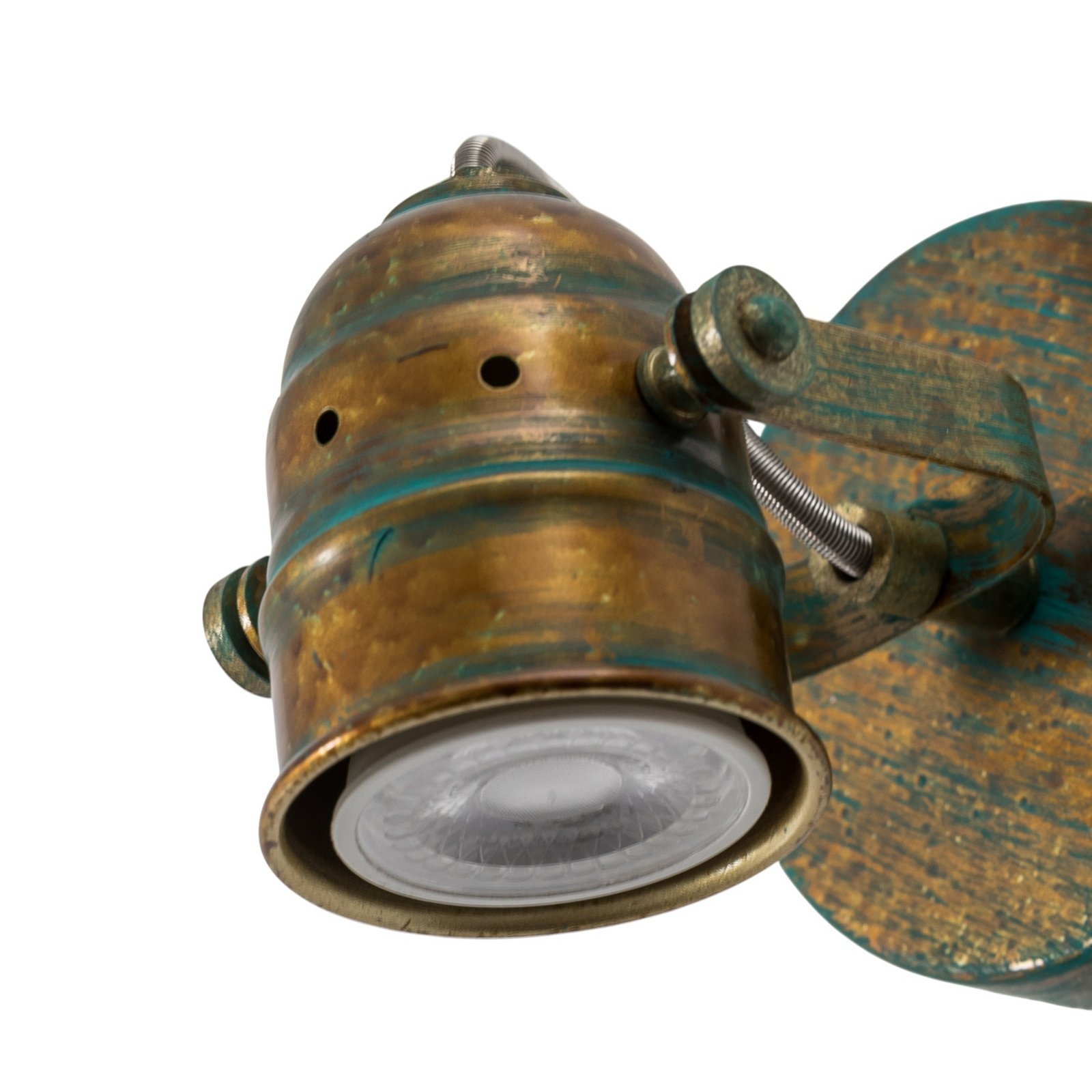 Lindby fali spotlámpa Leonor, zöld, fém, 1 lámpa, 9,5 cm