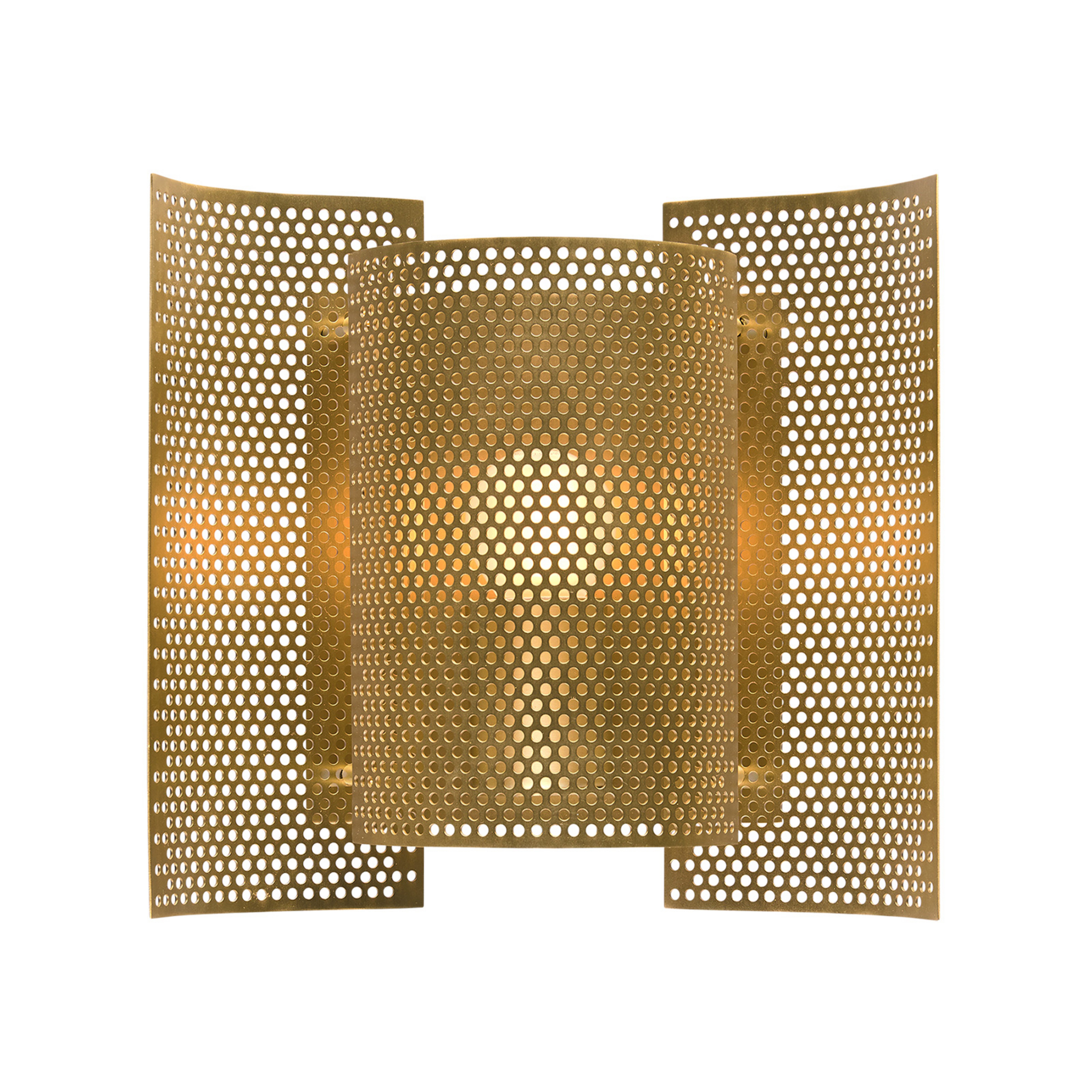 Butterfly Perforated Applique Murale Brass - Northern