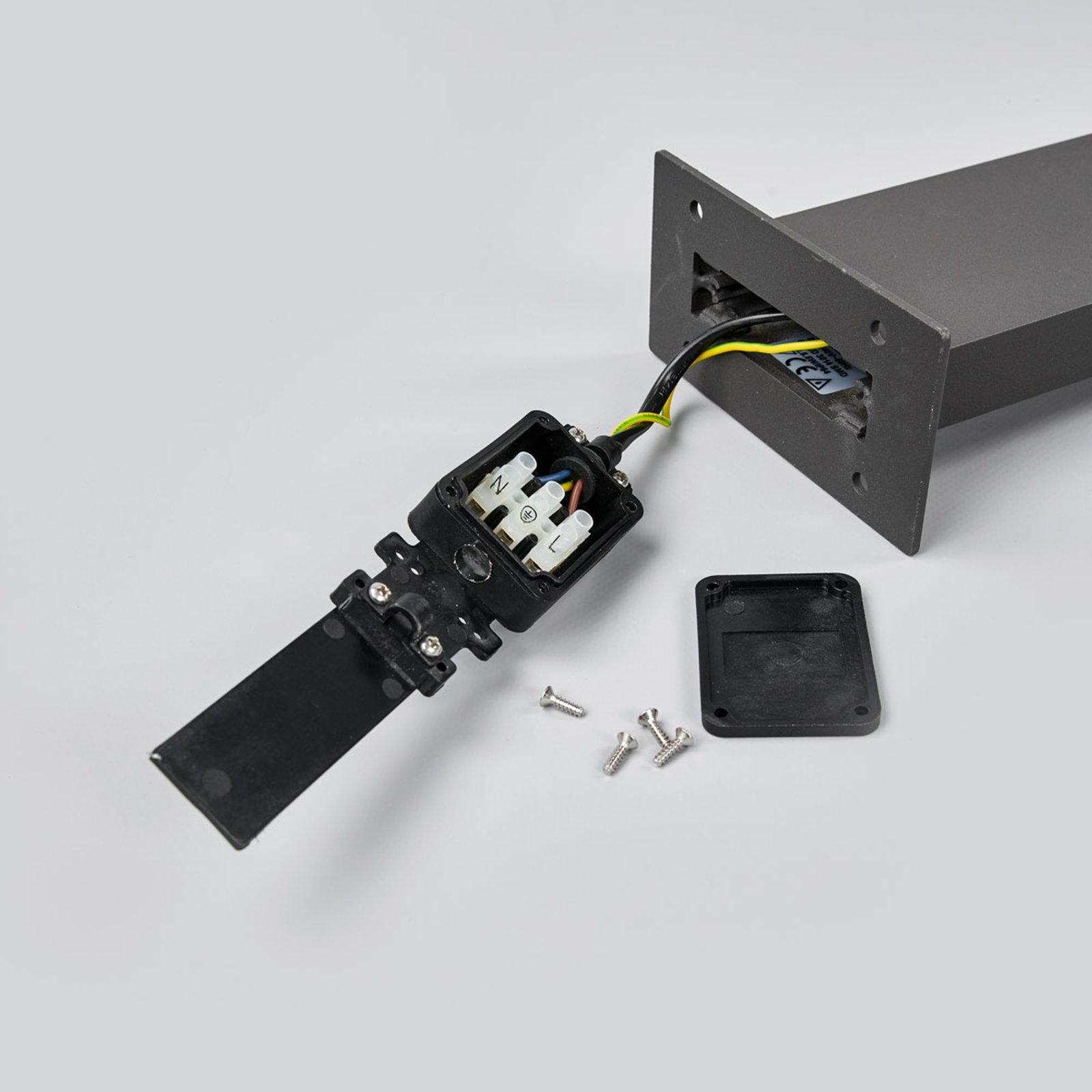 Juvia Außen Gartenleuchte w/Sensor Graphite/Opal - Lucande