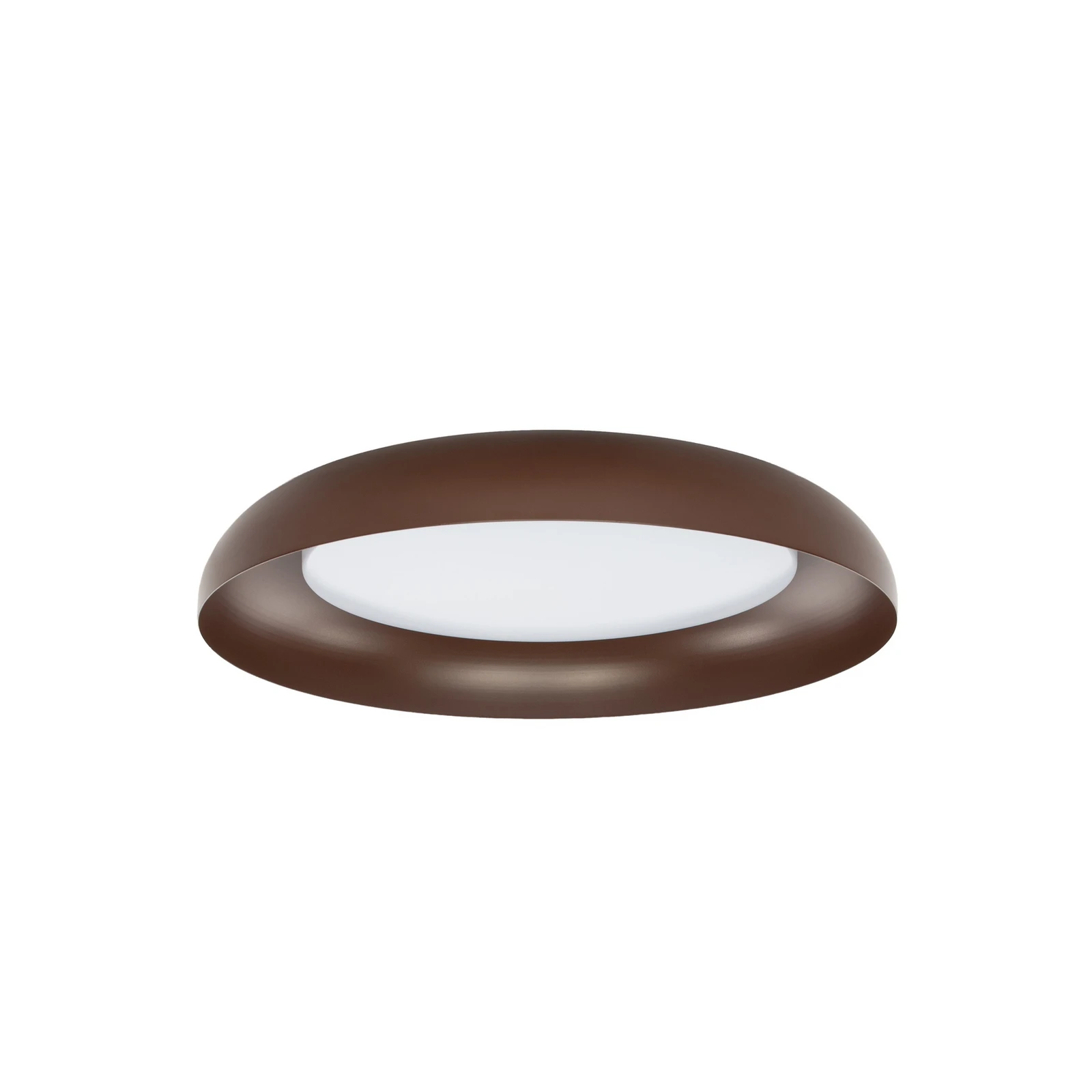 Lindby LED plafondlamp Florie, bruin, metaal, Ø 40 cm