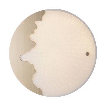LED-vegglampe Chic Tuya, rund, gull/relieff Ø60cm
