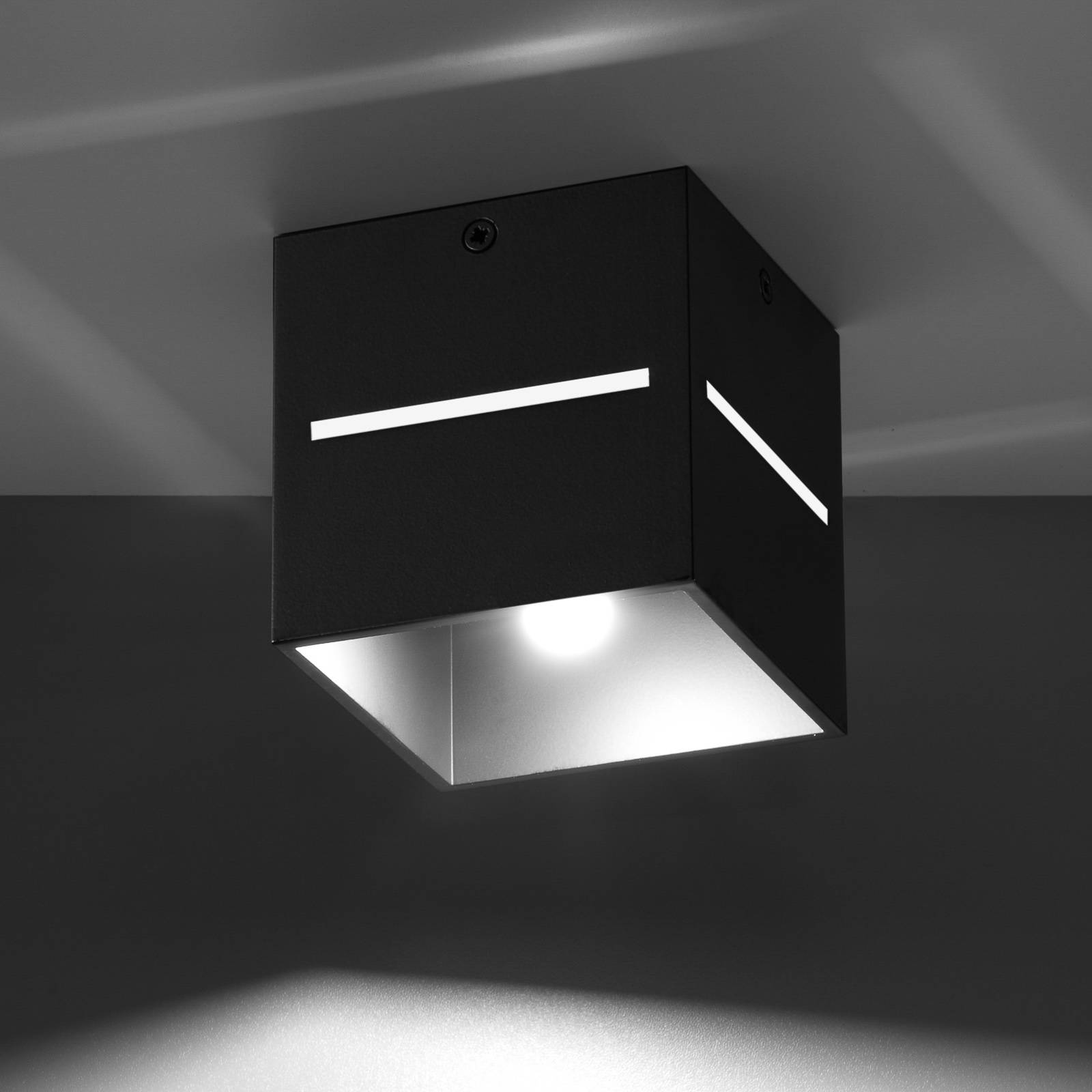 Lampa sufitowa Top, czarny korpus