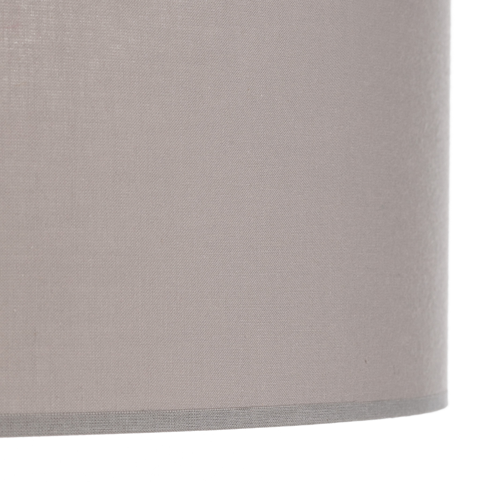 Euluna Roller plafond, abat-jour en tissu gris, Ø 50 cm