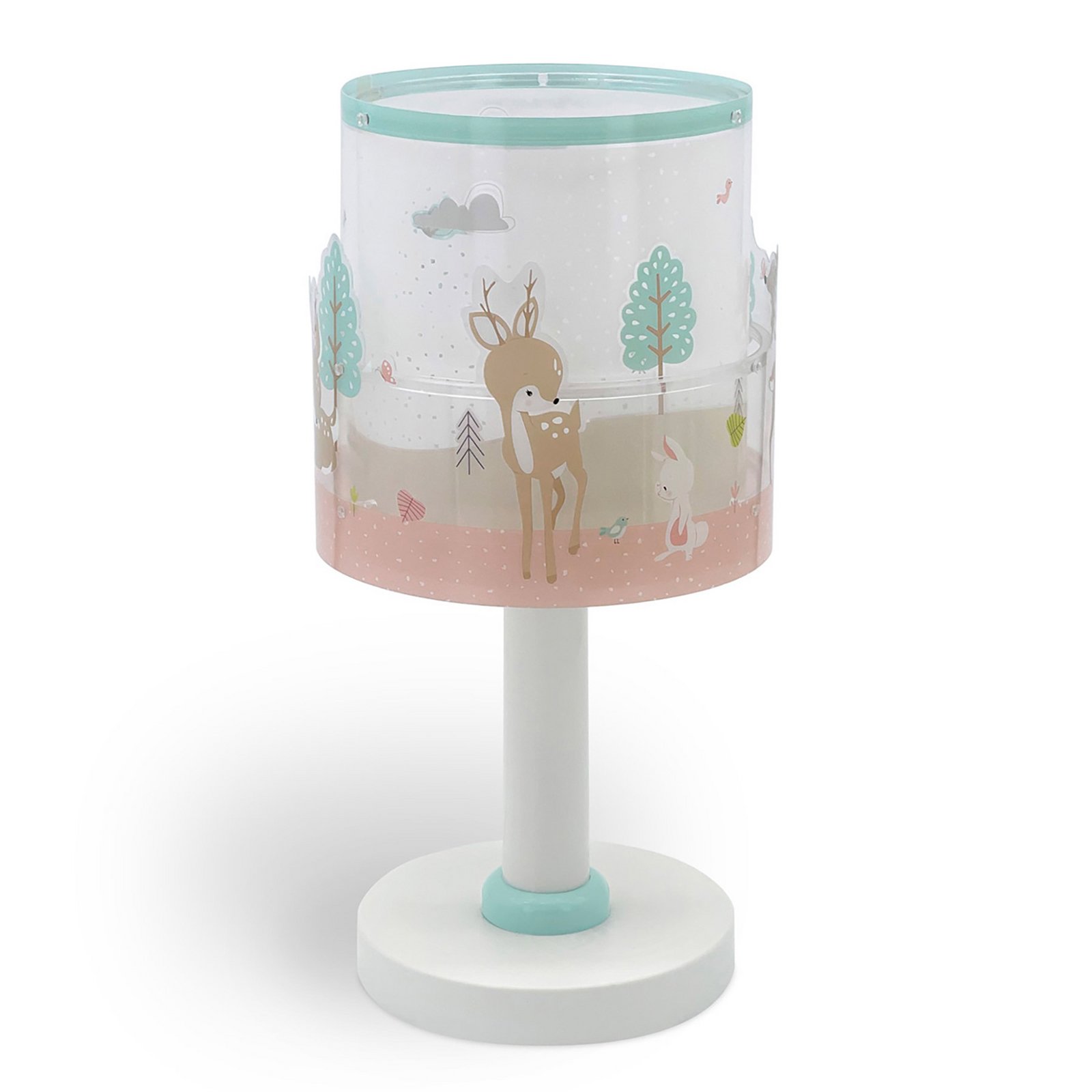 Kindertafellamp Loving Deer, G4, Ø 15 cm