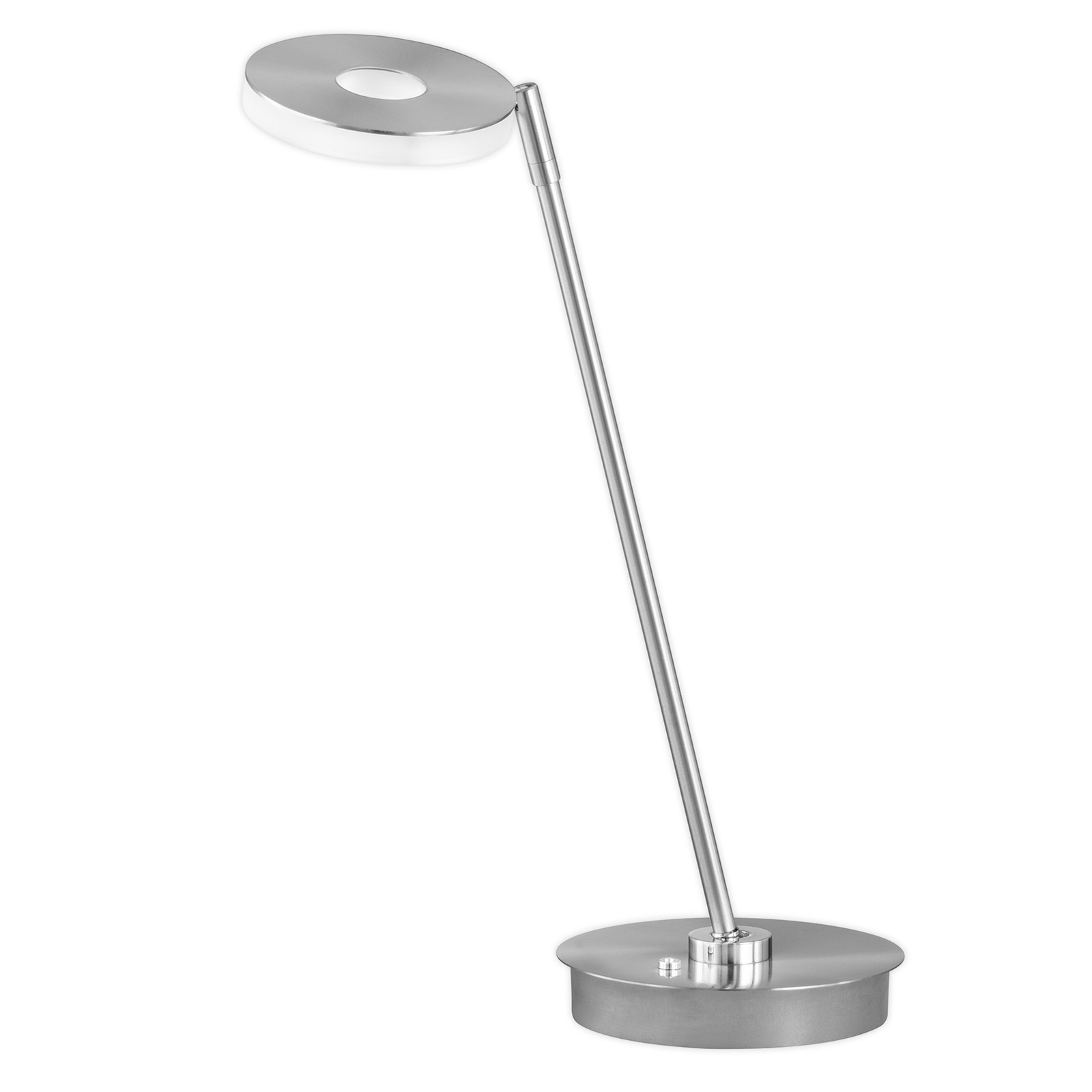 Lámpara mesa LED Dent, atenuable, CCT, 8W, níquel