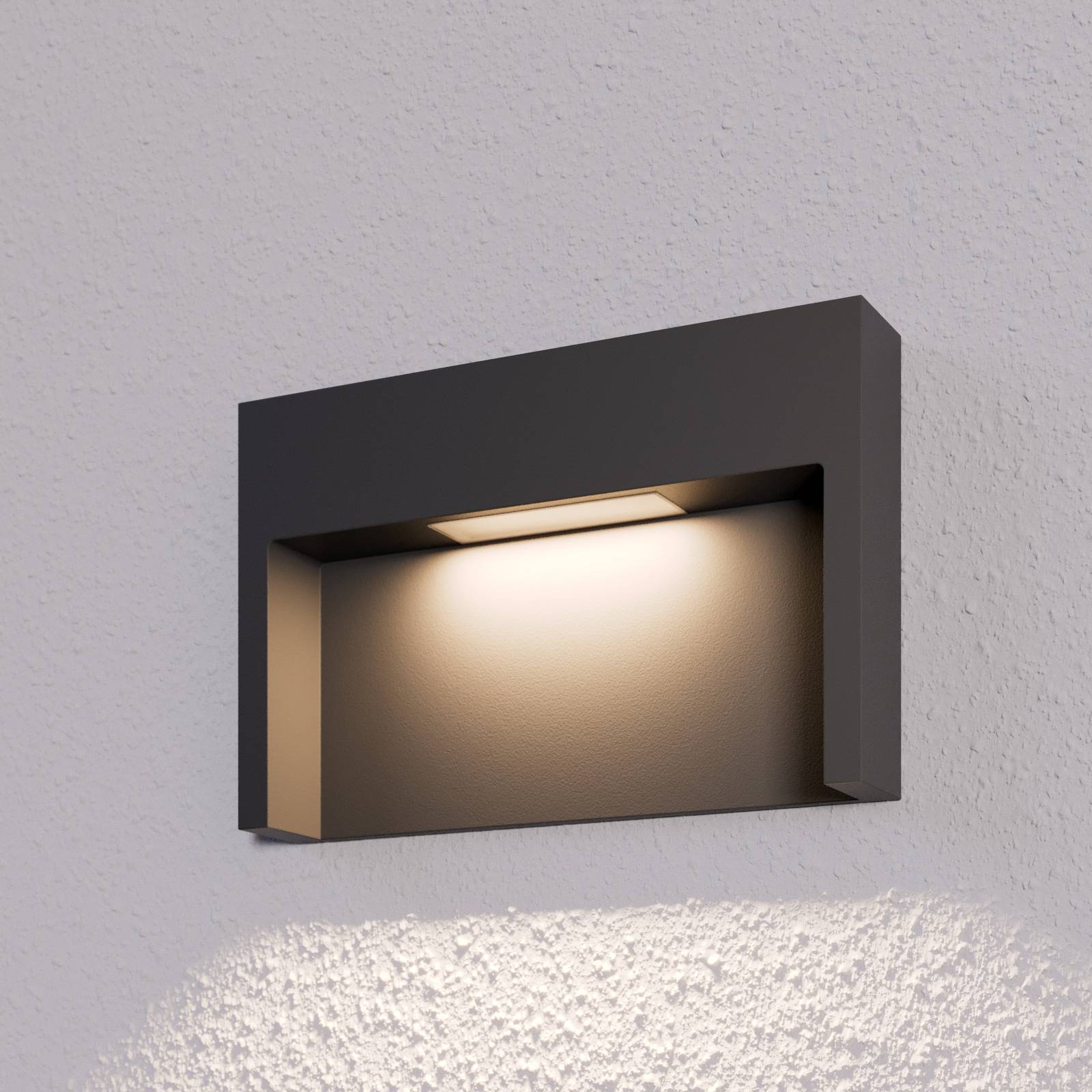 Lucande 3 W LED-inbyggnadsvägglampa Mitja IP65