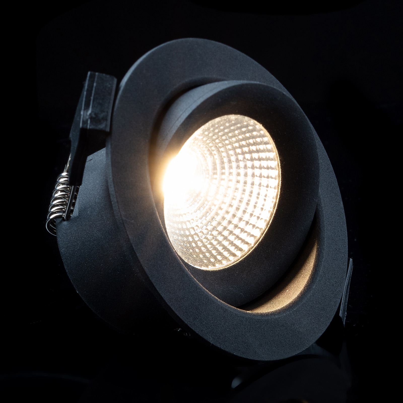 SLC One 360° LED-Einbauleuchte schwarz 3.000K