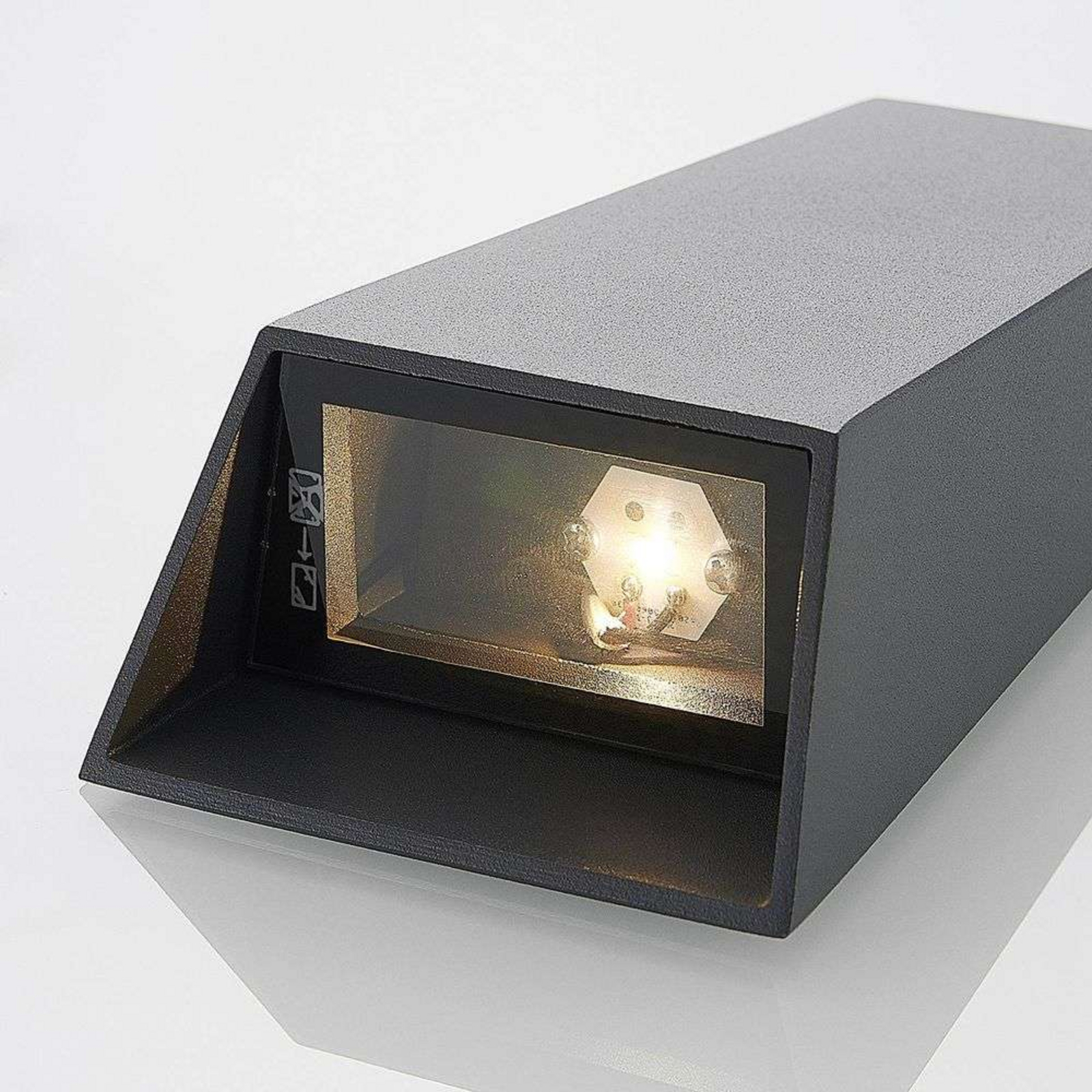 Dagur LED Up/Down BuitenWandlamp Dark Grey - Lucande