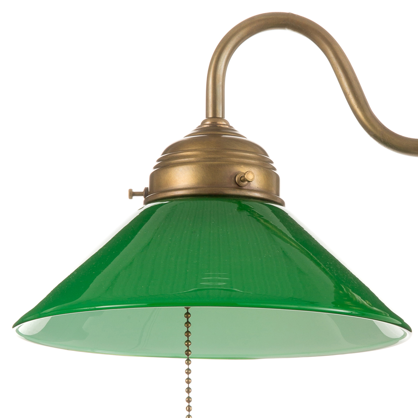 Lampa ścienna KONRAD z zielonym kloszem