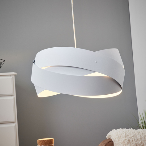 Lampa wisząca Tornado Ø 40 cm biała