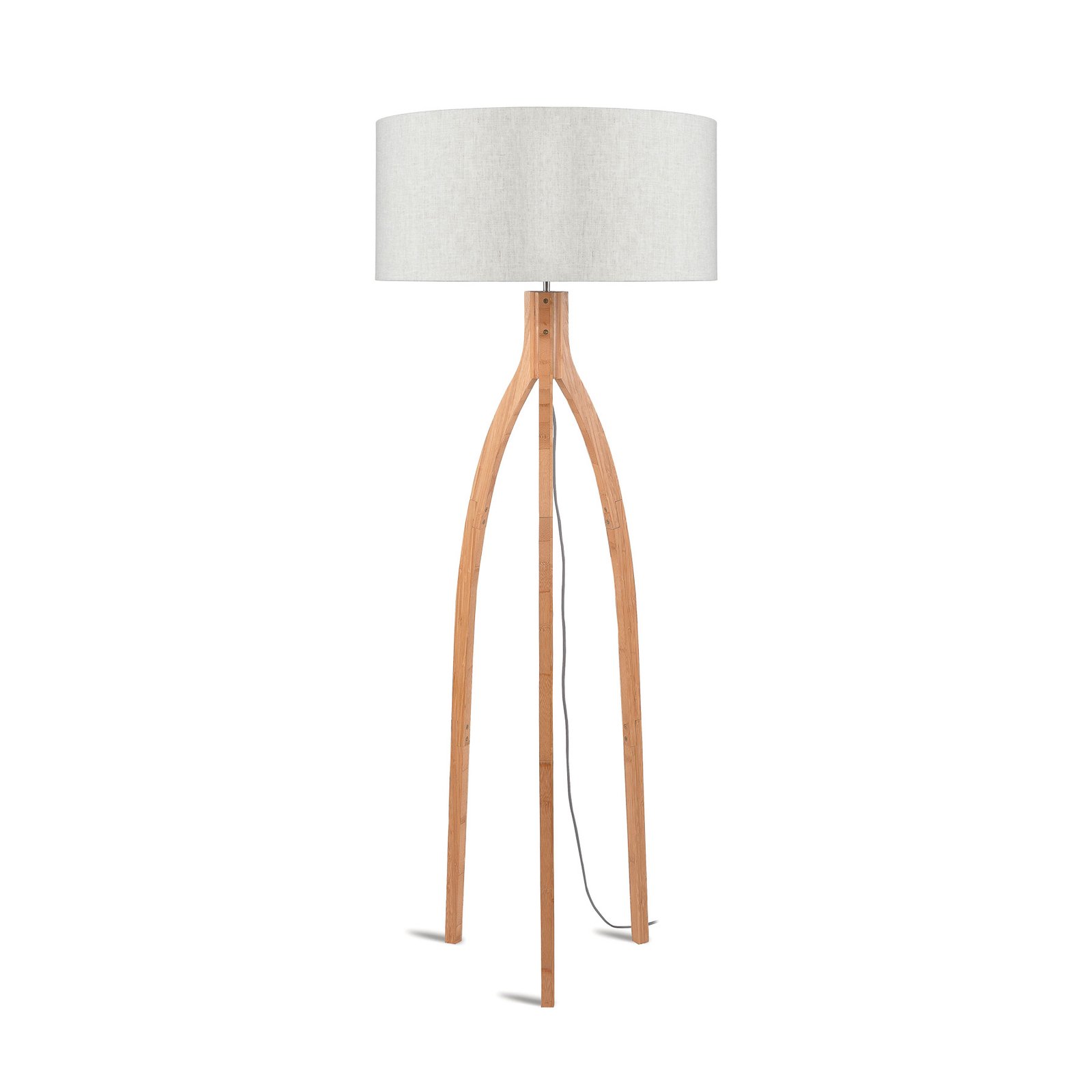 GOOD & MOJO Lampe sur pied Annapurna, lin clair, hauteur 160 cm