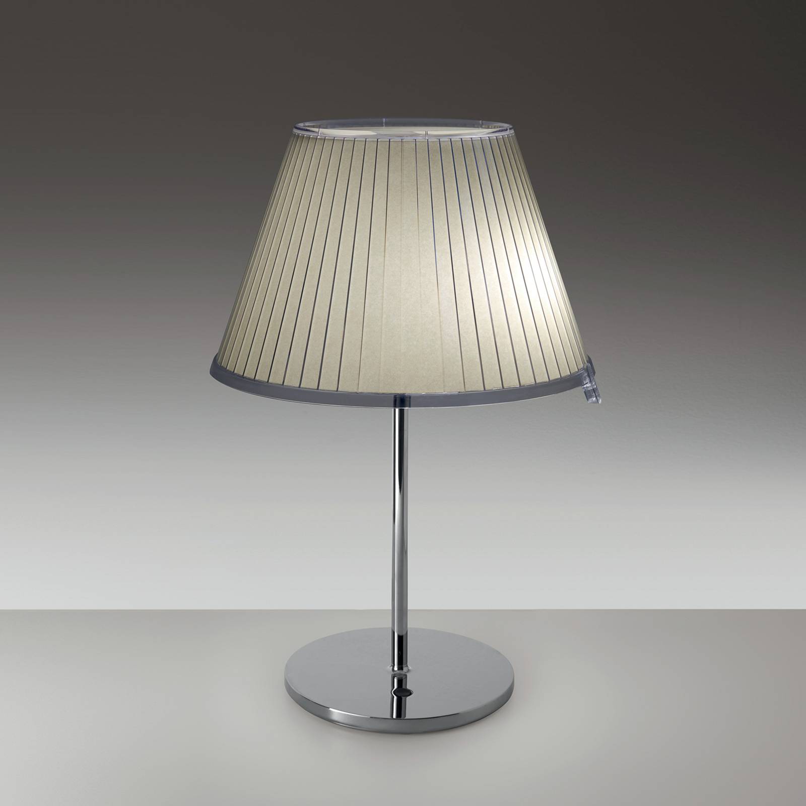 E-shop Artemide Choose stolová lampa, pergamen/chróm