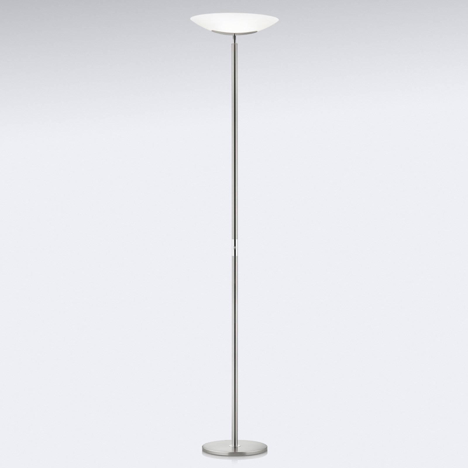 Vysokokvalitné LED stojacia lampa Mika nikel-chróm
