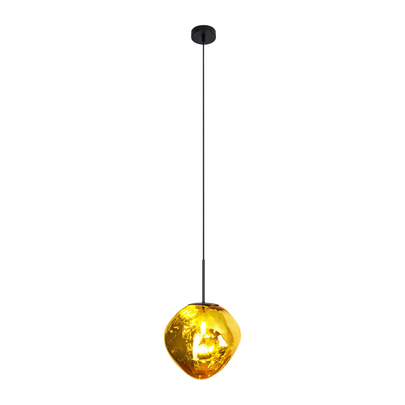 Canopus hanglamp, goudkleurig, Ø 28 cm, glas, E27