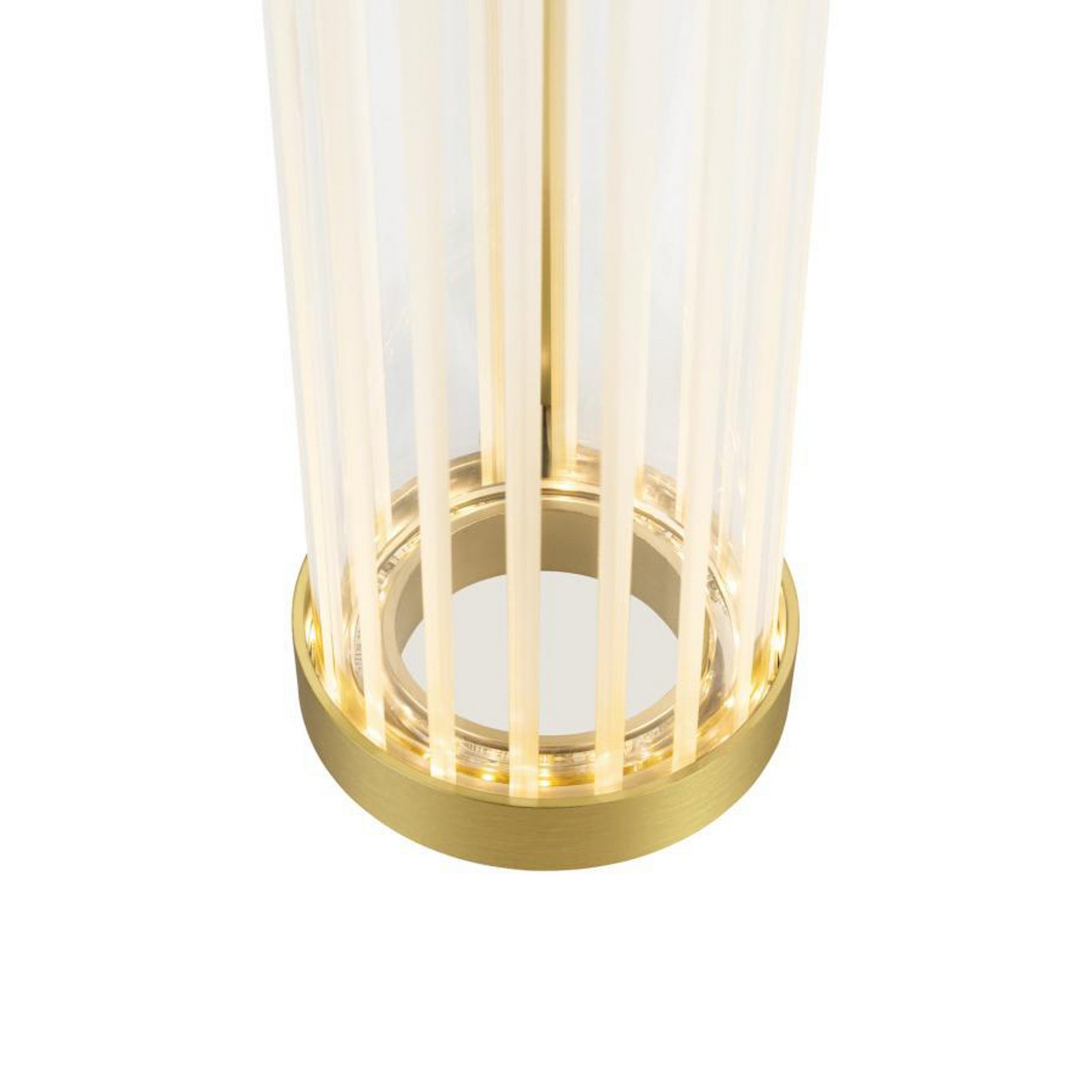 SLV LED стенна лампа Quimera, месинг, височина 41 cm, CCT